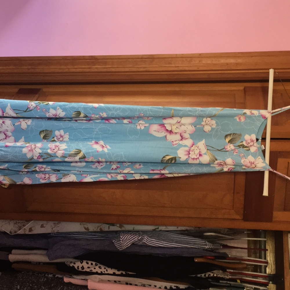 Medium blue flower dress